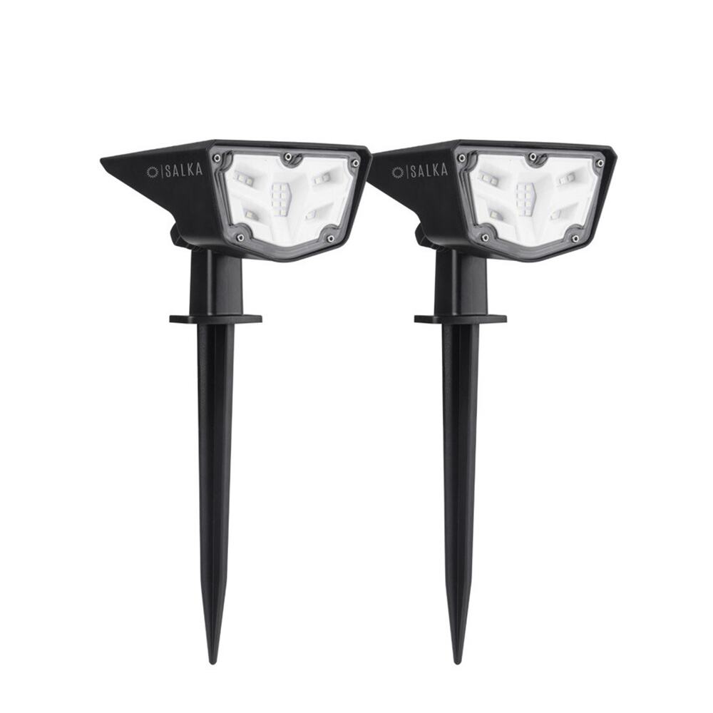 SALKA SOLAR OUTDOOR SPOTLIGHTS 16 LED 2-IN-1 LANDSCAPE WALL LIGHTS AUTO ON/OFF
